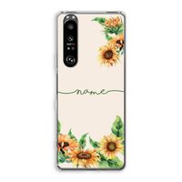 Zonnebloemen: Sony Xperia 1 III Transparant Hoesje