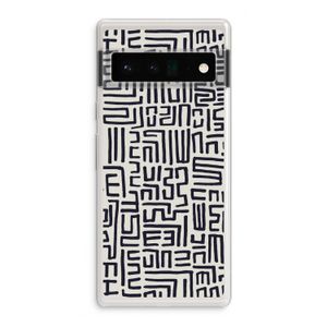 Moroccan Print: Google Pixel 6 Pro Transparant Hoesje