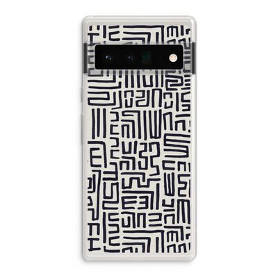 Moroccan Print: Google Pixel 6 Pro Transparant Hoesje