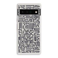Moroccan Print: Google Pixel 6 Pro Transparant Hoesje Moroccan Print: Google Pixel 6 Pro Transparant Hoesje