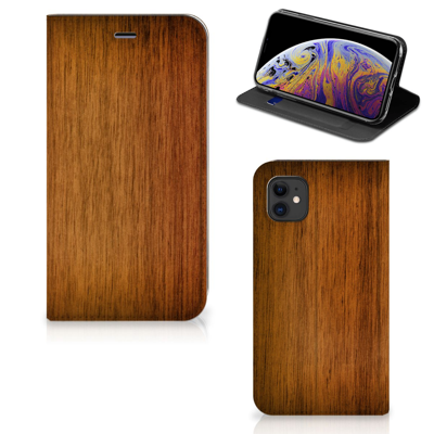 Apple iPhone 11 Book | Wallet Case | Donker Hout