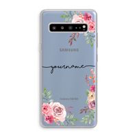Rozen: Samsung Galaxy S10 5G Transparant Hoesje