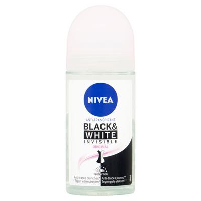 Nivea Deodorant roller invisible black & white clear 50 Milliliter