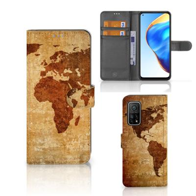 Xiaomi Mi 10T Pro | Mi 10T | Flip Cover | Wereldkaart