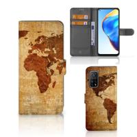 Xiaomi Mi 10T Pro | Mi 10T | Flip Cover | Wereldkaart Xiaomi Mi 10T Pro | Mi 10T | Flip Cover | Wereldkaart