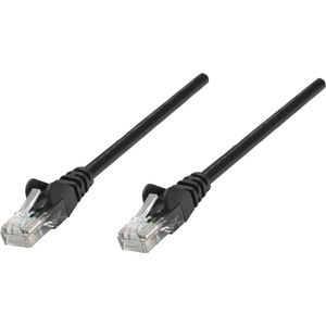 Intellinet 320740 RJ45 Netwerkkabel, patchkabel CAT 5e U/UTP 1.00 m Zwart 1 stuk(s)