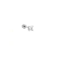 Karma Piercing Zirconia Square | Zilver Karma Piercing Zirconia Square | Zilver