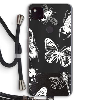 Tiny Bugs: Pixel 4a 5G Transparant Hoesje met koord