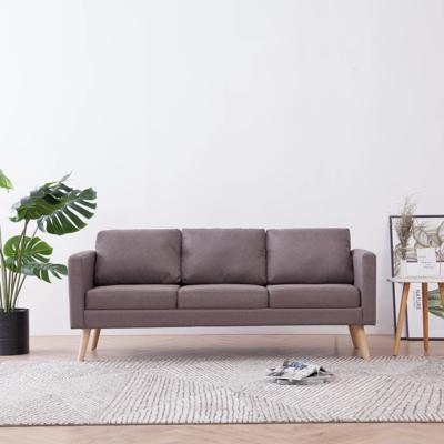 Driezitsbank stof taupe