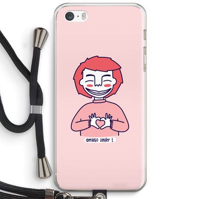 Hartje: iPhone 5 / 5S / SE Transparant Hoesje met koord