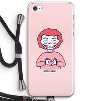 Hartje: iPhone 5 / 5S / SE Transparant Hoesje met koord