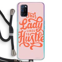 Hustle Lady: Oppo A72 Transparant Hoesje met koord