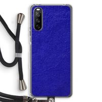 Majorelle Blue: Sony Sony Xperia 10 III Transparant Hoesje met koord