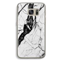 Witte marmer 2: Samsung Galaxy S7 Transparant Hoesje Witte marmer 2: Samsung Galaxy S7 Transparant Hoesje