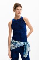 T-shirt nachtelijke tuin - BLUE - XL