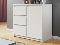 Commode PATENA 1 deur 3 lades wit - thumbnail