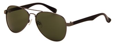 AZ Eyewear zonnebril unisex grijs met groene lens (7140 P) AZ Eyewear zonnebril unisex grijs met groene lens (7140 P)