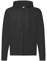 Fruit Of The Loom F401N Classic Hooded Sweat Jacket - Black - 5XL