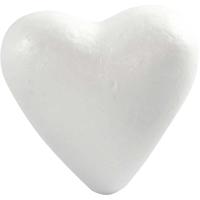 Creativ Company Harten, h: 11 cm, d: 5 cm, b: 11,5 cm, wit, 25 stuk/ 1 doos