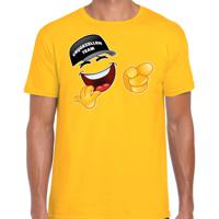 Bellatio Decorations Vrijgezellenfeest T-shirt voor heren - vrijgezellen team - geel - Sjaak 2XL  -