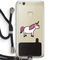 Eenhoorn: Huawei Ascend P10 Lite Transparant Hoesje met koord