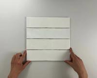 Colonial White glans 7,5x30 wandtegels