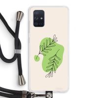 Beleaf in you: Samsung Galaxy A71 Transparant Hoesje met koord