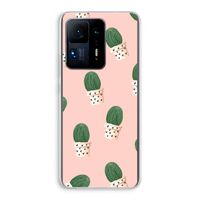 Cactusprint roze: Xiaomi Mi Mix 4 Transparant Hoesje
