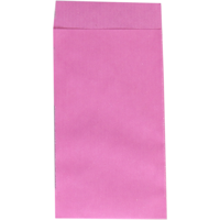 Zak | Fourniturenzak | Kraftpapier | 7x13cm | roze | 1000 stuks