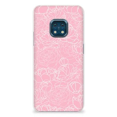 Nokia XR20 | TPU Case | White Flowers