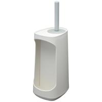 Tiger Toiletborstelhouder Tess Met Opbergfunctie Vrijstaand Swoop Borstel Flexibel Wit - Lichtgrijs