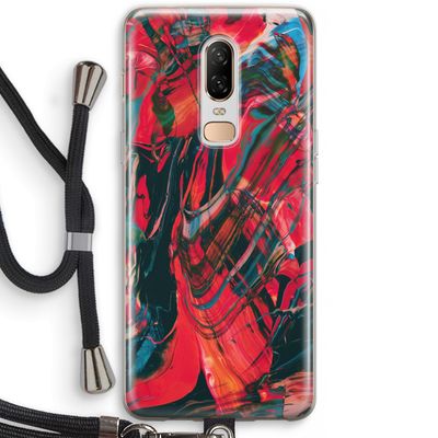 Endless Descent: OnePlus 6 Transparant Hoesje met koord