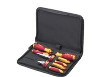 Wiha Z99000206 Gereedschapset elektricien schroevendraaiers, krachtzijkniptang 6-delig incl. gereedschapsmap - 26755