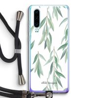 Branch up your life: Huawei P30 Transparant Hoesje met koord