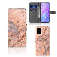 Samsung Galaxy S20 Plus | Bookcase | Marmer Oranje