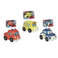 Voertuig Brandweerwagen Bus met geluid Politieauto 22 x 11 x 14 cm (22 x 11 x 14 cm)
