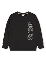 BOSS Kidswear sweat col roulé à logo imprimé - Noir