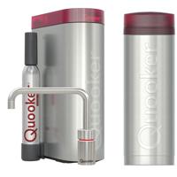 Quooker Nordic Square Kokendwaterkraan Single Tap Set - Kokend Water - RVS - Inclusief PRO3 Reservoir & CUBE - Direct Gekoeld Bruisend Water