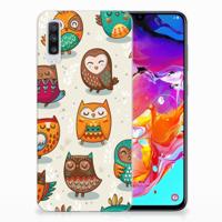 Samsung Galaxy A70 | TPU Hoesje | Vrolijke Uilen