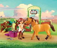 Playmobil Lucky & Spirit met paardenbox - thumbnail