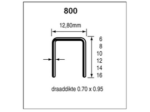 Dutack Niet serie 800 Cnk 10 mm doos 10 duizend - 5088019