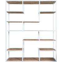 Home67 - Vakkenkast Huub Wit 175 x 145 cm - Roomdivider