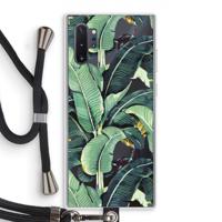 Bananenbladeren: Samsung Galaxy Note 10 Plus Transparant Hoesje met koord