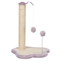 TRIXIE Junior krabpaal - Met paal - 50 cm - Naturel en mauve - thumbnail