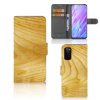 Samsung Galaxy S20 | Book Style Case | Licht Hout | Portemonnee hoesje