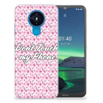 Nokia 1.4 Silicone-hoesje Flowers Pink DTMP Nokia 1.4 Silicone-hoesje Flowers Pink DTMP