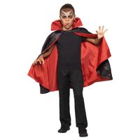 Omkeerbare vampier/Dracula verkleed cape voor kinderen