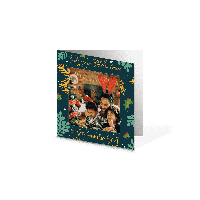 Kerstkaarten Dubbel 14x14 Vierkant (9 st)