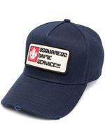 DSQUARED2 casquette à patch slogan - Bleu