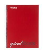 OFFICE products spiraalschrift, A4, 80 blad, gelijnd